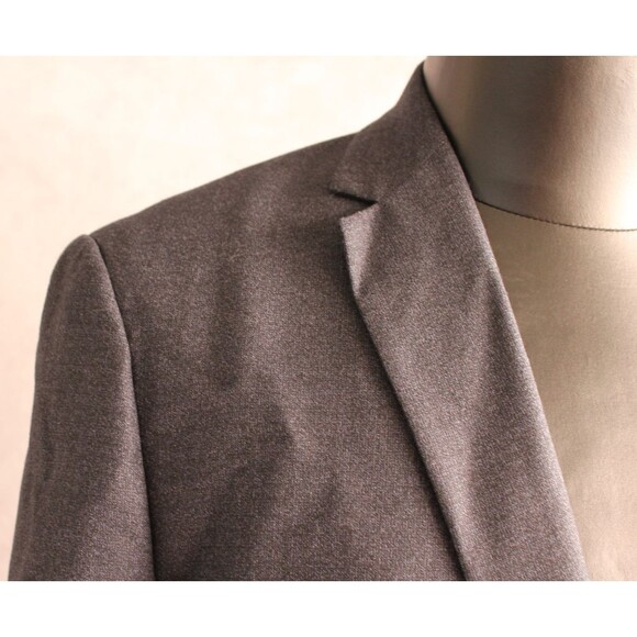 Theory $600 Men's Blazer Sport Coat Size 44L Flannel Wool Blue - Picture 3 of 9